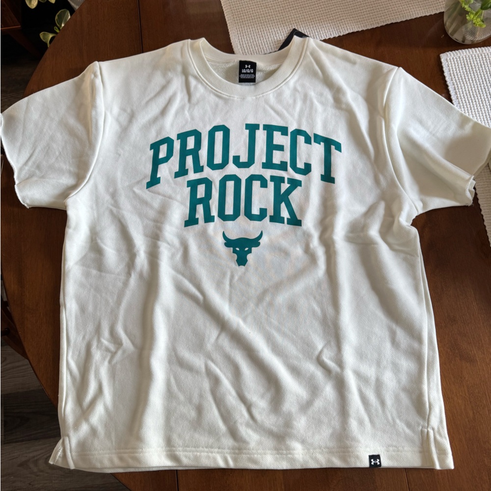 Under Armour Cream Project Rock Tee